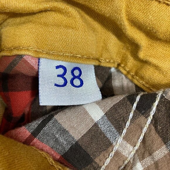 Mens Brazilian Sawary Denim Distressed Slim Jeans Gold 33 - Picture 9 of 10